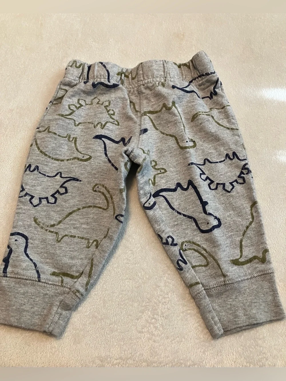 Baby 3-Piece Dino Hoodie Set with Navy Stripe Bodysuit